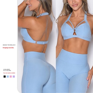 Haut de sport d'entraînement à maintien léger, design col halter, pour l'été et les activités de plein air, vente en gros OEM - Product Image 1