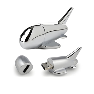 Regalo Promocional <span class=keywords><strong>para</strong></span> Ferias de Aviación, Memoria USB con Logotipo OEM de 4GB 8GB, Forma de Avión, <span class=keywords><strong>Pendrive</strong></span> Metálico - Product Image 1