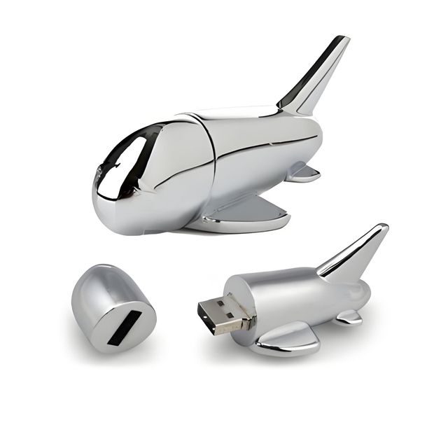 Aviation Trade Show Give Away Gift OEM Logo 4GB 8GB Metal Airplane Aircraft Plane Shape Usb Flash Drive Memory Stick Pendrive
