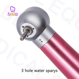Màu hồng tốc độ cao tay khoan mô-men xoắn đầu thép không gỉ tuabin không khí công cụ đánh bóng nha khoa thiết bị - Product Image 5