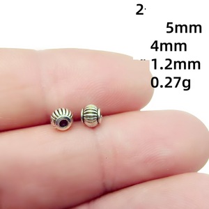 Antieke Legering Ronde Kralen Verschillende Soorten Alloyloose Kralen Klassieke Stijl Spacer Kralen Voor Kinderen Sieraden Maken