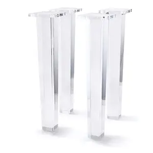 Custom Clear Acrylic Bench Legs for Furniture