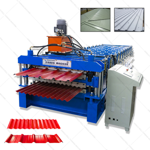 Профилегибочный станок Xinnuo C10+C21 (двойной слой, цветной) с двигателем для производства кровли, цена - Product Image 6