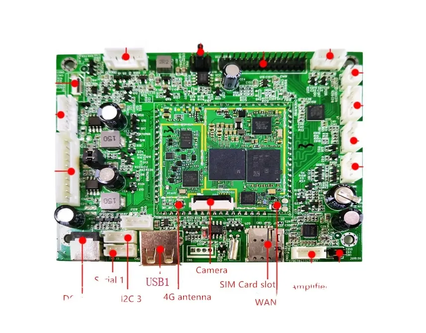 STKM01 싱글 보드 sim 컴퓨터 네트워크 미디어 플레이어 보드 USB I2C SIM 4G 안드로이드 보드