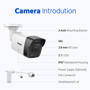 IP-камера ANNKE C500 3K 5MP для домашнего видеонаблюдения с ИИ, микрофоном, слотом для SD-карты, умным оповещением о движении, поддержкой RTSP, IP67, <span class=keywords><strong>CCTV</strong></span> - Product Image 6