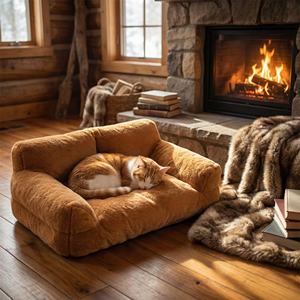 Cama para Mascotas en Forma de Sofá, Cálida para Invierno, Desmontable y Lavable, Universal para las Cuatro Estaciones, Venta al por Mayor Internacional - Product Image 6