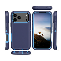Coque de protection pour iPhone 17 18 Pro Max, matériau TPU+PC, anti-chute