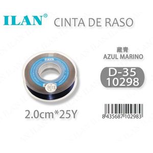 Nastro in Raso Ilan 2.0cm 25Y Blu Navy D35 - Product Image 1