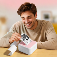 Printer Label Thermal Portabel S1 Mini Berkualitas Tinggi, Perangkat Pencetak Foto Nirkabel untuk Anak-Anak