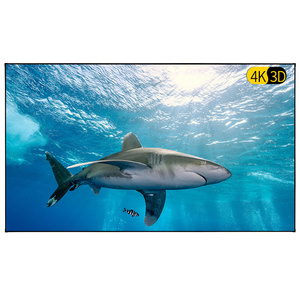 16:<span class=keywords><strong>10</strong></span> Cố Định Khung Màn Hình Máy Chiếu 100/120 Inch | 4K Ultra HD Alr Treo Tường Hẹp Kim Loại Khung Màn Hình Cho Rạp Hát Tại Nhà - Product Image 5