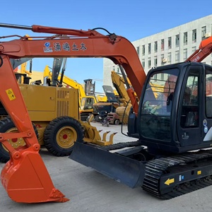 Hitachi ZX70 Excavator 2020 Model Orange Rubber Tracks Closed Cab 7 Ton PLC Controlled High Power Engine Construction Site Use - Product Image 3