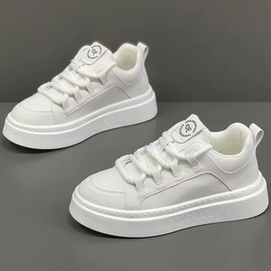 Zapatillas Deportivas de Malla Transpirable con Cordones para Hombre, Primavera 2025, Blancas, con Suela Gruesa, Casuales, Modernas y Versátiles - Product Image 3