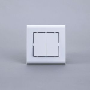 Interrupteur mural standard UE durable 1/2 poste, interrupteur électrique 1 ou 2 touches, 250V 10A - Product Image 3