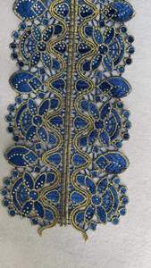 Ren Thêu Kim Loại Rộng 12Cm, Ren Trang Trí Đính Đá Kiểu Châu Phi - Product Image 5