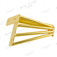 Pied de meuble en métal chromé WINSTAR Triangle Gold Table Y Shape pour canapé et lit