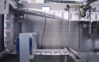 Machine d'emballage, de remplissage et de scellage de sachets de café certifiée CE S-180T HFFS, sachet double, scellage sur 3 ou 4 côtés