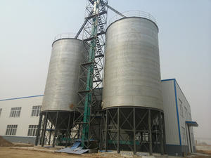 Конический силос из оцинкованной стали для хранения зерна и кормов для животных, используемый в сельскохозяйственных операциях - Product Image 4