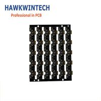 Carte de circuit imprimé (PCB) électronique personnalisée OEM à 6 couches pour driver LED, avec connecteurs dorés, en matériau FR4, certifiée ISO, MOQ 1, Hawkwintech, dorure par immersion