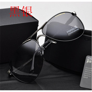 แว่นกันแดด Porsche Aviator สีดำทอง โพลาไรซ์ เลนส์มิเรอร์ กรอบโลหะผสมไทเทเนียม สำหรับผู้ชาย ผู้หญิง ขับรถ แฟชั่น - Product Image 3