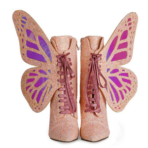 Bottes pour femmes à talon fin et haut, avec fermeture éclair latérale, tige scintillante, bout pointu, hauteur mi-cuisse, pour soirée - Product Image 4