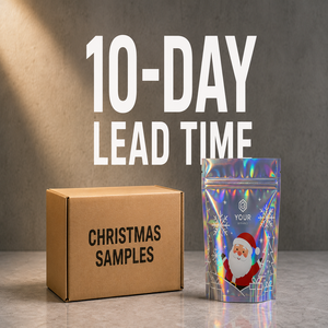 Sachet Mylar Holographique Personnalisé pour Noël, Anti-Odeur, Effet Laser Arc-en-ciel, pour Bonbons Gélifiés 3.5g, Pochette Ziplock Autoportante avec Faible MOQ - Product Image 5