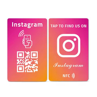 Individuell Bedruckte Dankeskarten für Bewertungen WhatsApp Instagram NFC-Karten TikTok Visitenkarten