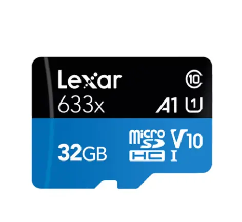 Cartão de memória original 633X 32GB 64GB 128GB 512GB Micro TF SD Cartão até 95M/S C10 U3 U1 Flash cartão SD para Lexar