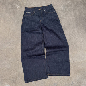 Custom Designer Vintage <strong>Soft</strong> Denim Pants Oversized Boot Cut Straight Leg Japanese Selvedge Raw Denim <strong>Jeans</strong> - Product Image 6