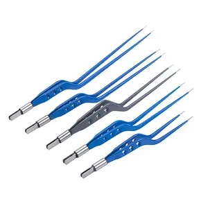 Hot bán lưỡng cực forceps lưỡng cực tái sử dụng ahanvos cong thẳng lưỡng cực forceps cho phẫu thuật thần kinh Tweezer - Product Image 2
