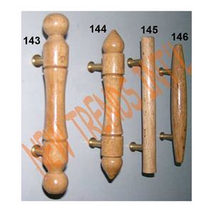 Mango de ataúd de latón con acabado natural - Product Image 6