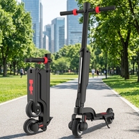 Trottinette Électrique Pliable Légère pour Adultes, Pneus de 5,5 Pouces, 10 kg, Expédition depuis l'Entrepôt Américain °   Cadre en aluminium pour la randonnée urbaine