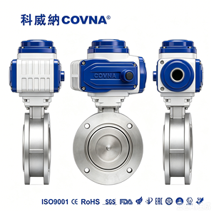 Válvula de Mariposa COVNA de 8 Pulgadas DN50 24V DC de Acero Inoxidable 316 con Actuador Eléctrico, Tipo Wafer, con Garantía de 90 Días - Product Image 3