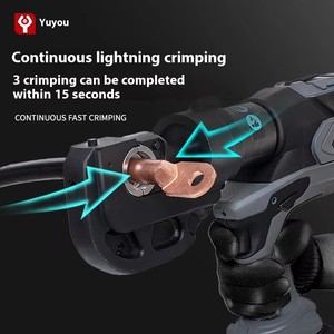 Abrazadera eléctrica-hidráulica recargable, abrazadera de prensado de <span class=keywords><strong>Cable</strong></span> dos en uno alimentada por batería de litio para herramientas hidráulicas de cobre, 1 unidad - Product Image 3