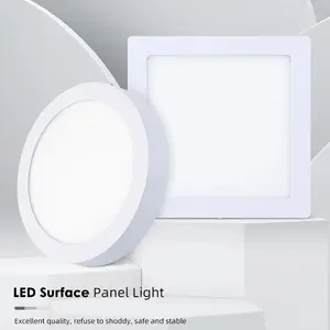 Toptan fabrika fiyat 12W 18W 24W alüminyum yüzeye monte kare düz Led Panel ofis aydınlatma için