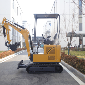 Mini-excavatrice avec compartiment moteur à charnières arrière et chenilles résistantes à l'usure, rendant l'efficacité opérationnelle élevée garantie - Product Image 1