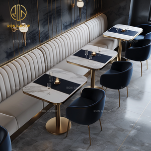 Juego <span class=keywords><strong>de</strong></span> <span class=keywords><strong>Mesa</strong></span> y Sillas <span class=keywords><strong>de</strong></span> Sofá <span class=keywords><strong>de</strong></span> Piedra Sinterizada Cuadrada Moderna <span class=keywords><strong>de</strong></span> Lujo <span class=keywords><strong>para</strong></span> Cafetería <span class=keywords><strong>de</strong></span> Hotel, Muebles <span class=keywords><strong>de</strong></span> Asientos <span class=keywords><strong>de</strong></span> Cabina <span class=keywords><strong>para</strong></span> Restaurante - Product Image 3