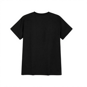 T-shirts en toile de coton véritable, nouveau modèle, pour hommes, décontractés, oversize, de luxe, au crochet, imprimé léopard, écologiques, 220g, vierges - Product Image 3