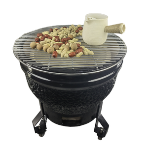 Kimstone Outdoor Kitchen Chimenea <span class=keywords><strong>de</strong></span> 18 pulgadas Kamado <span class=keywords><strong>Barbacoa</strong></span> Parrilla <span class=keywords><strong>de</strong></span> carbón al aire libre con soporte Trípode y ruedas - Product Image 1