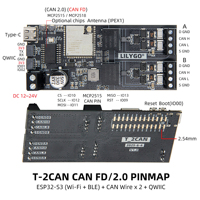 En stock LILYGO T-2CAN T-2CAN-FD Module double bus CAN ESP32-S3 MCP2515 MCP2518FD Carte de développement WiFi BLE 5