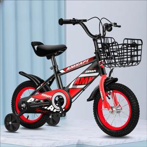 Bicicleta para Niños de 3+ Años, para Niños y Niñas, Cuadro de Acero con Alto Contenido de Carbono, Canasta Delantera, 18 Pulgadas, 4 Ruedas de Entrenamiento, Pedales Ordinarios - Product Image 6