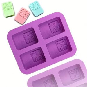 Moule en silicone réutilisable en forme d'ange à 4 cavités, écologique, sans BPA, pour gâteaux, bougies et savons, idéal pour le bricolage à domicile, OEM/ODM - Product Image 1