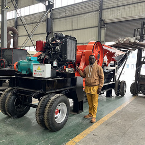 Китайские фабрики продают по низким ценам. Мобильная щековая дробилка PE400x600, Кварцевая дробилка, Гранитная щековая дробилка, мелкая каменная дробилка - Product Image 1
