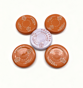 Wholesale Custom Leak-Proof Child-Proof Eco-Friendly Metal Tinplate Twist Cap Custom Logo Food Grade Screw Glass Wine Bottles