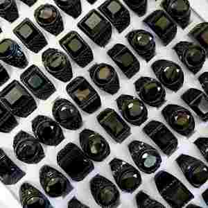 Wedding Jewelry Silver Plated <b>Ring</b> Mix Bulk Gemstone <b>Black</b> Stone <b>Ring</b> Mixed <b>for</b> <b>Men</b> Mix Ship Vintage Style Antique <b>Men's</b> <b>Ring</b> - Product Image 1
