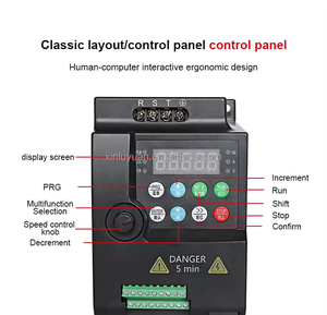 ไดรฟ์ปรับความถี่ (VFD) <span class=keywords><strong>3000</strong></span> 0.75KW 1.5KW 2.2KW 4KW 5.5KW 1PH 220V 3PH 380V/415V 50HZ/60HZ สำหรับปั๊มและอุปกรณ์อื่นๆ - Product Image 5