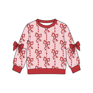 Preordina la <span class=keywords><strong>felpa</strong></span> a maniche lunghe <span class=keywords><strong>con</strong></span> stampa di cuori e fiocchi di Yawoo per bambine, per San Valentino - Product Image 6