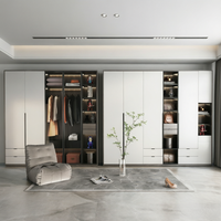 Armoire de style italien BALOM haut de gamme avec organisateur de tiroirs et tringle de suspension, solution de rangement gain de place