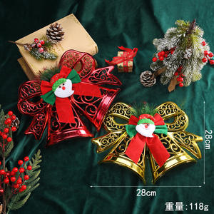 Adorno Colgante de Papá Noel con Lazo, Decoración Navideña para Árbol de Navidad, Adornos Colgantes para Centros Comerciales y Escaparates - Product Image 1