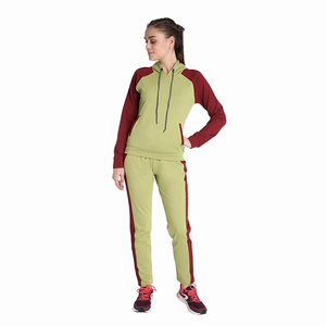 Chándales de invierno de calidad superior para mujer, chándal multicolor hecho en algodón polar para correr y trotar para mujer - Product Image 1