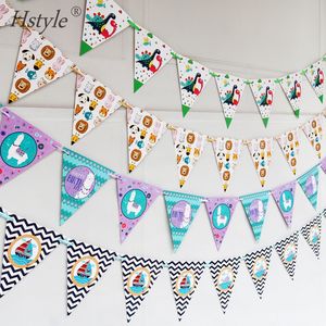 Alpaca vela ballena dinosaurio Feliz cumpleaños empavesado Banners banderín <span class=keywords><strong>de</strong></span> la ducha <span class=keywords><strong>de</strong></span> bebé boda banderas fiesta decoración <span class=keywords><strong>de</strong></span> Su S216 - Product Image 4